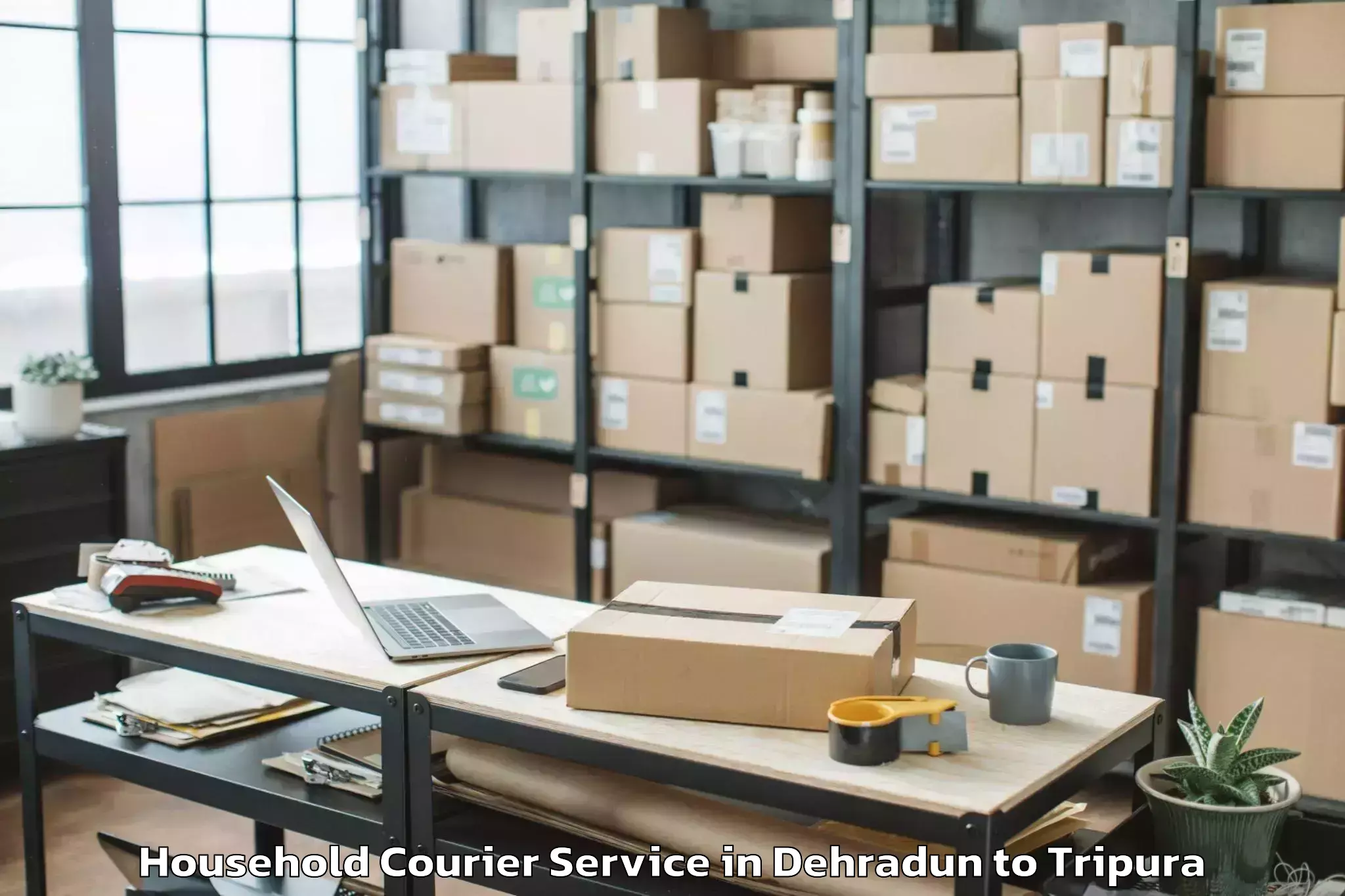 Book Dehradun to Kumarghat Household Courier Online